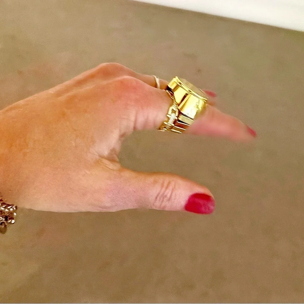 Ring Watch | NEW | Unique & Stylish Stainless Steel Stretch Band | Silv or Gold